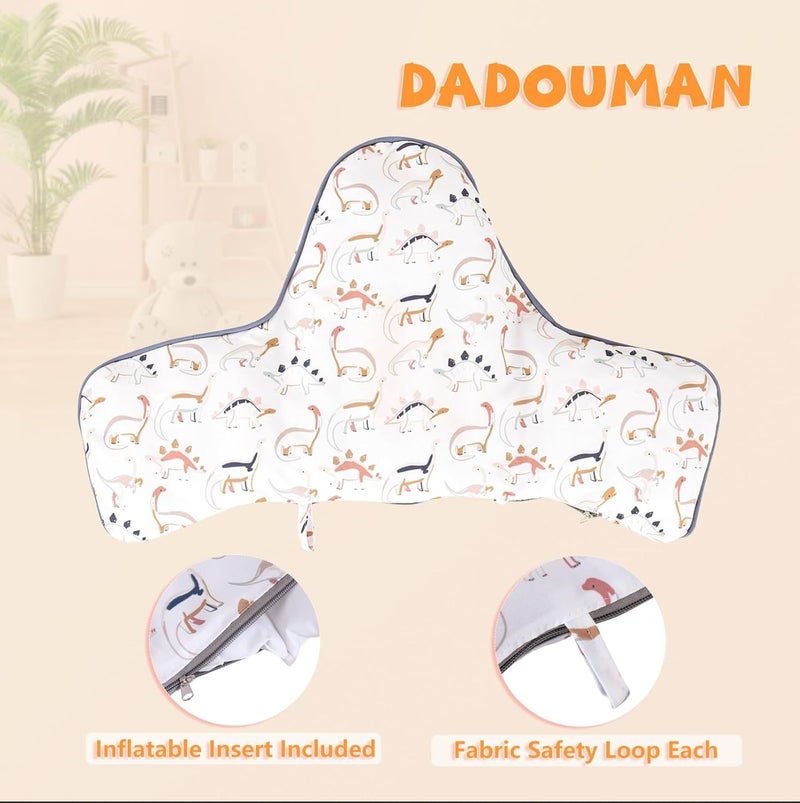 DADOUMAN Inflatable Supporting Cushion for IKEA High Chair, Baby High Chair Cushion with Colorful Printing, Inflatable Cushion Included(Dinosaurs) - Image 4